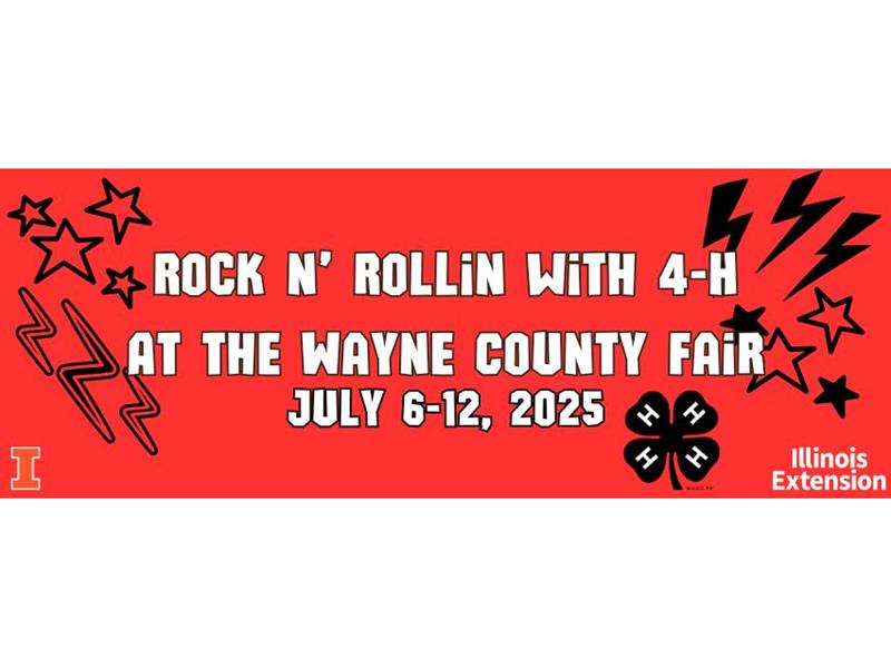 Logo for 2025 Wayne County Illinois 4-H Fair