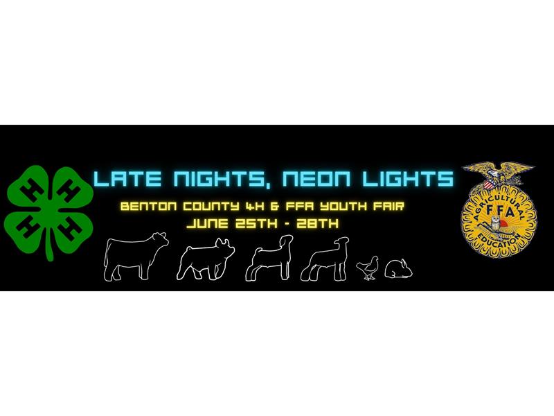 Logo for 2025 Benton County 4-H & FFA Youth Fair